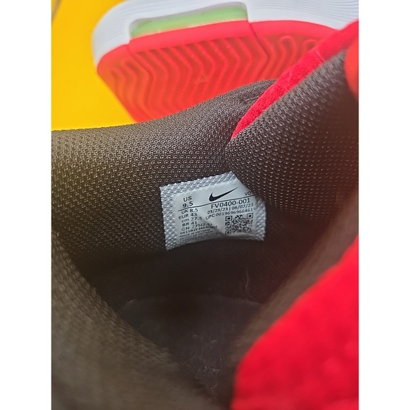 Nike Lebron Sneakers Mens 9.5 Black Red Witness VII Faze Basketball Shoe Trainer - Picture 6 of 9